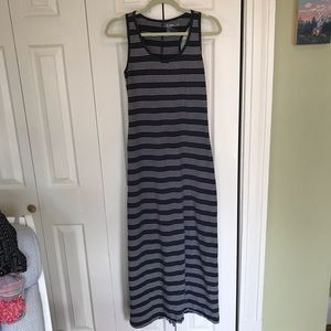 Pact striped tank dress